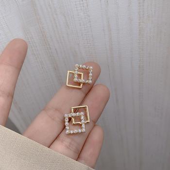360Home Silber pin Perle luftige Vintage Ohrringe E2096 gold